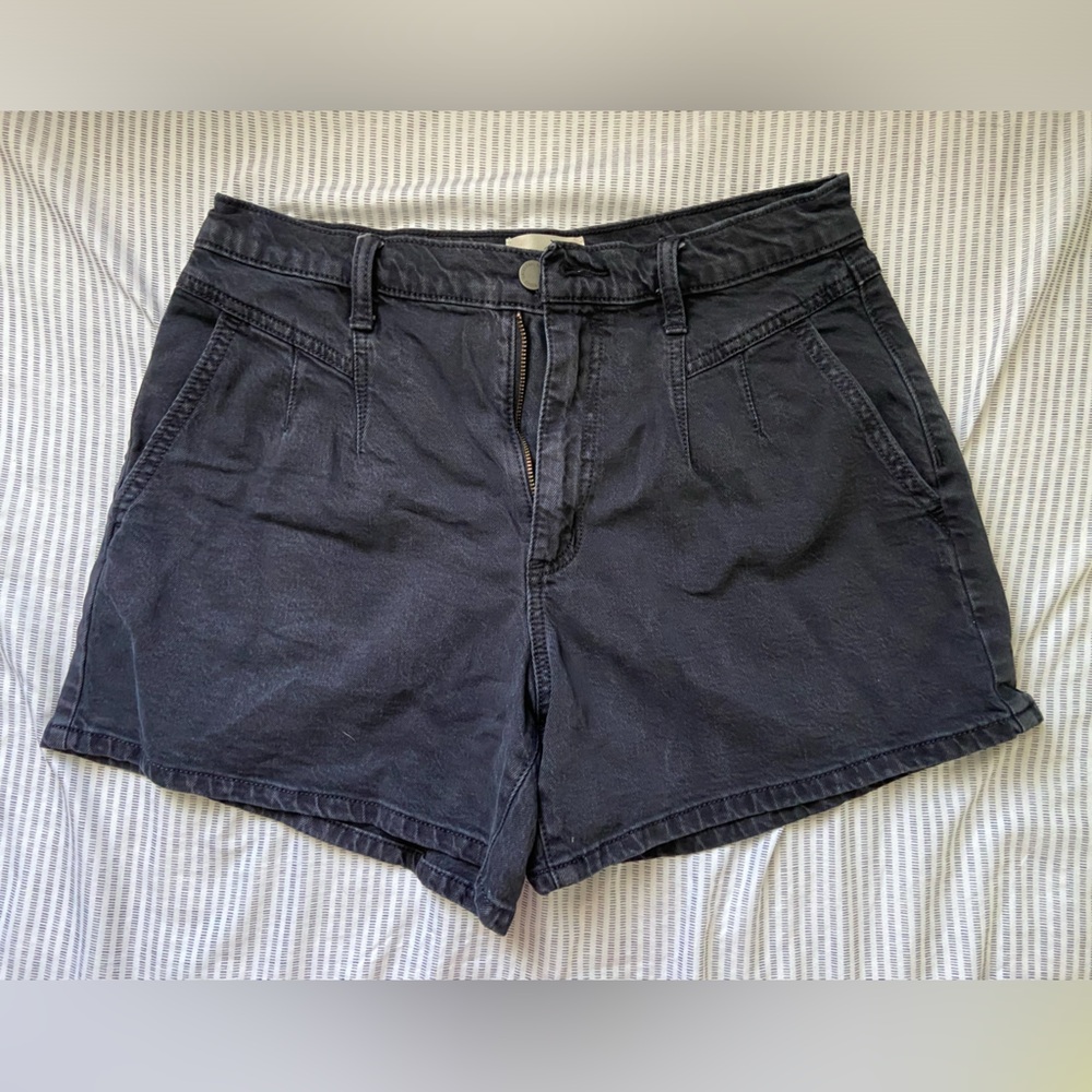 Black Denim Shorts NWOT
